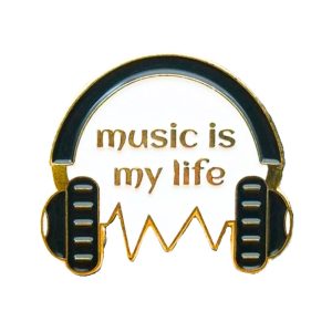 Music is My Life Enamel Pin (2)