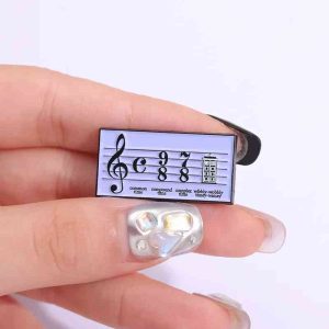Wibbly-Wobbly Timey-Wimey Musical Enamel Pin
