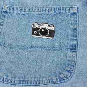 Classic Black Camera Enamel Pin (1)