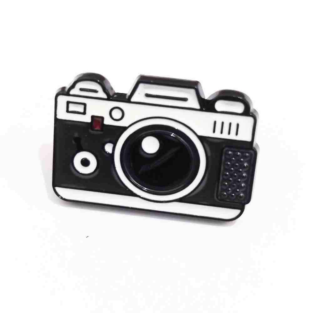 Classic Black Camera Enamel Pin (2)