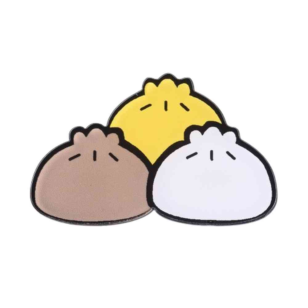 Cute Dumpling Trio Acrylic Pin (4)