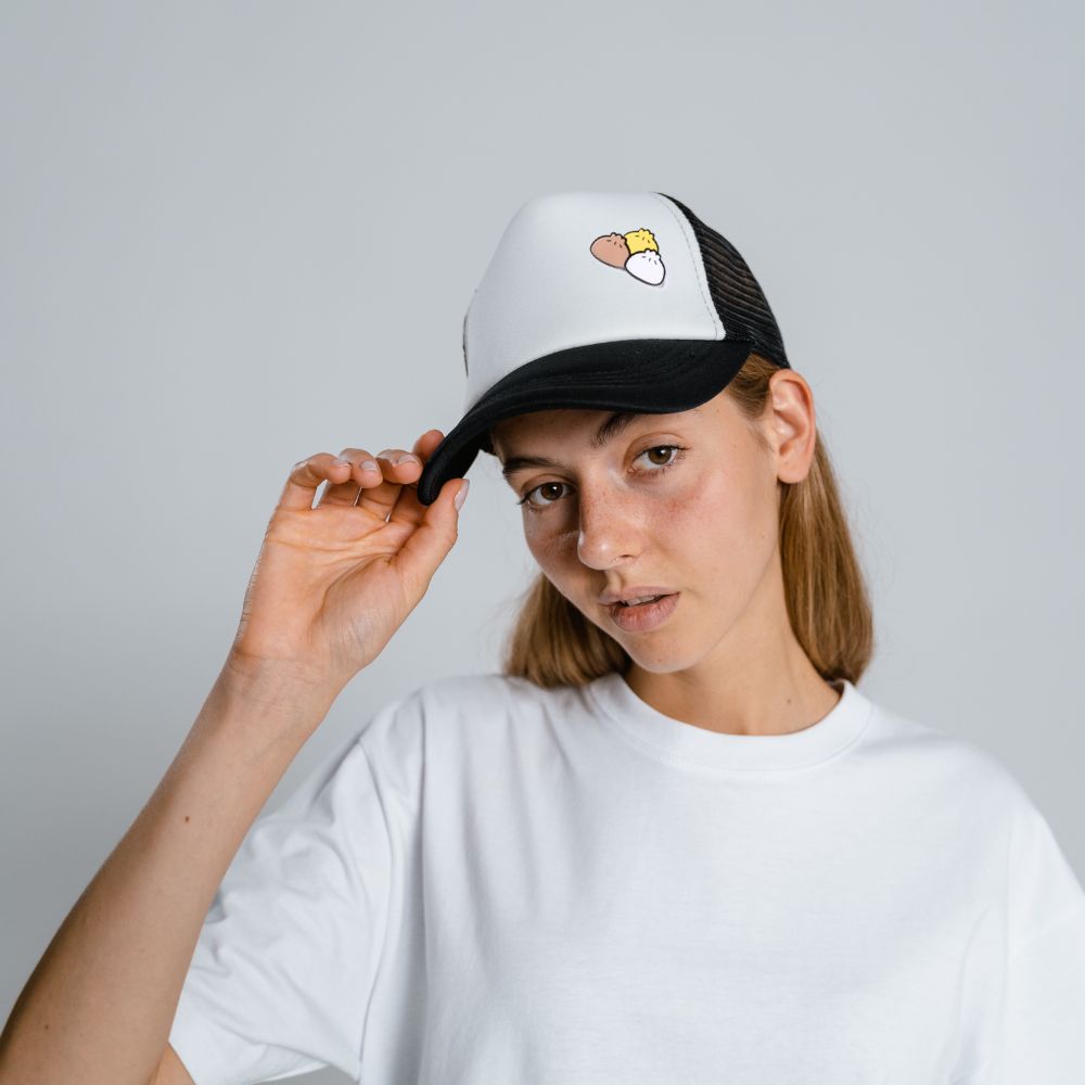 Cute Dumpling Trio Acrylic Pin - Image 2