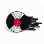 Melting Vinyl Record Enamel Pin (2)
