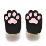 Purr-fectly Adorable Black Cat Paw Enamel Pin (4)