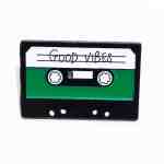 Retro Good Vibes Cassette Tape Enamel Pin (2)