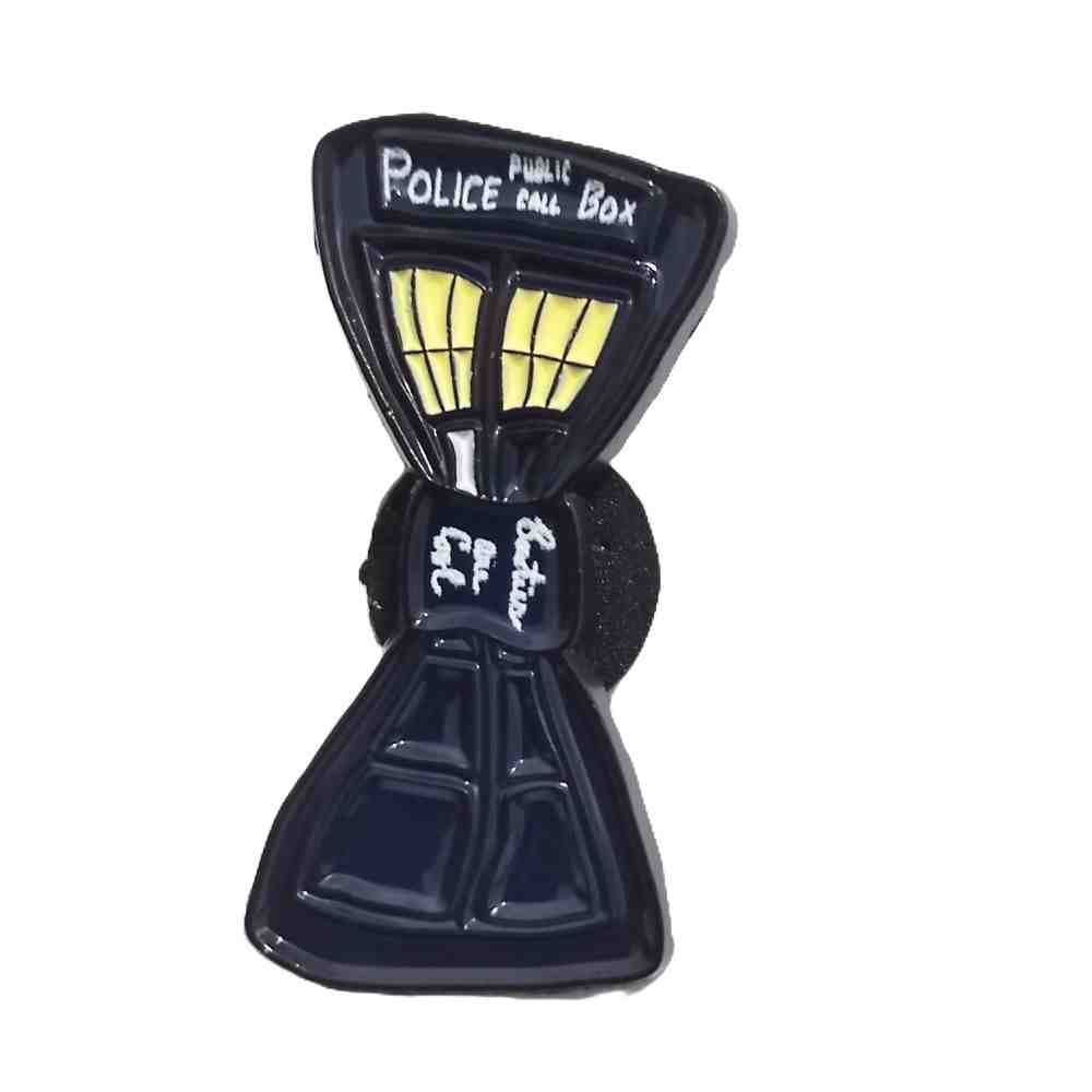 TARDIS Bowtie Enamel Pin (2)