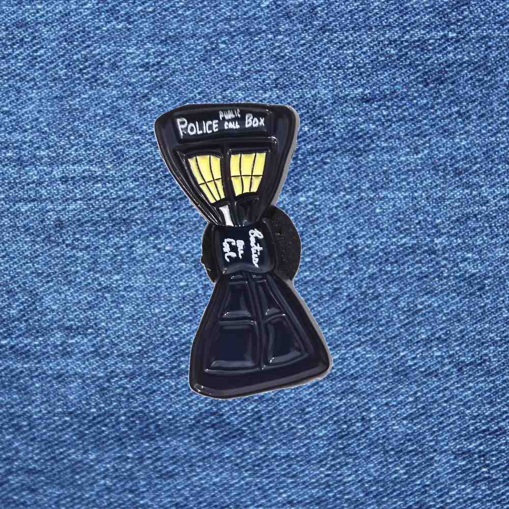 TARDIS Bowtie Enamel Pin (3)