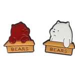 Cute Bear Box Buddies Enamel Pins (2)