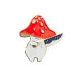 Dabbin’ Amanita Mushroom Enamel Pin (1)