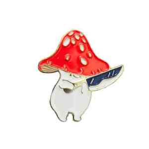 Dabbin’ Amanita Mushroom Enamel Pin (1)