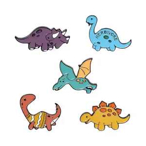 Dinosaur Enamel Pin Set5 (2)