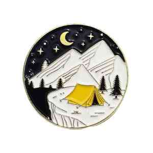 Mountain Nights Camping Enamel Pin (1)