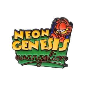 Neon Genesis Evangelion Garfield Mash-Up Enamel Pin (1)