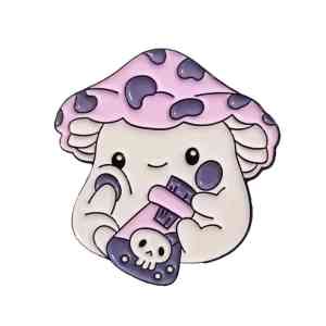 Poison Shroom Buddy Enamel Pin (1)