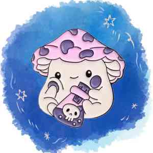 Poison Shroom Buddy Enamel Pin (2)