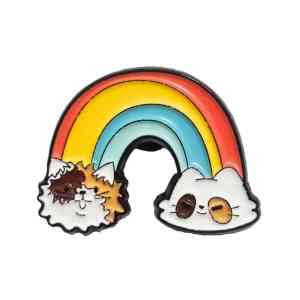 Rainbow Kitty Cloud Enamel Pin (2)