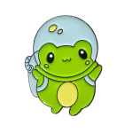Space Frog Enamel Pin (1)