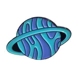 Blue Saturn Enamel Pin (1)