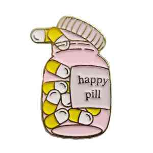 Happy Pill Enamel Pin (1)