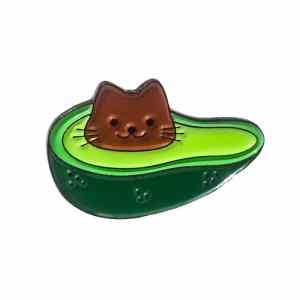 Avocato Cat Enamel Pin