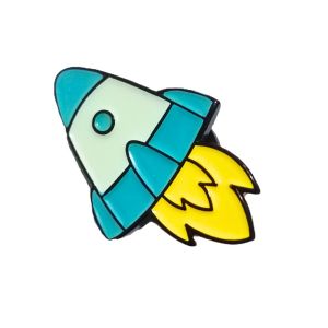 Blast Off Rocket Enamel Pin