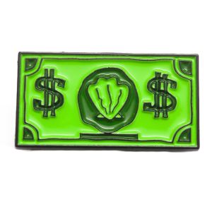 Money Talks Neon Dollar Bill Enamel Pin